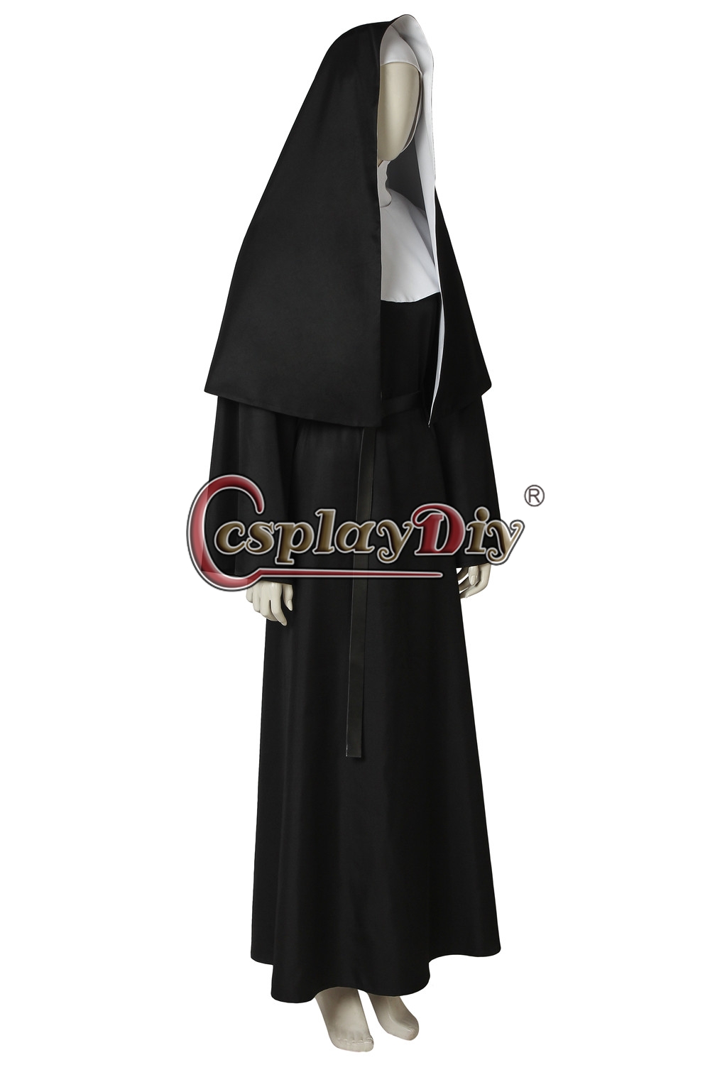 New The Nun Valak Demon Nun Cosplay Costume Halloween Costume Made for Adult