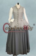 Cosplaydiy Outlander medieval dress cosplay costume dress