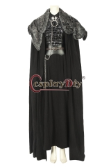 Game of Thrones Season 8 Costume Sansa Stark Cosplay Fancy Dress Cloak Girls Winter Suit Halloween Women Outfit Custom Made