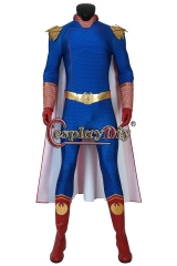 (With Shoes) The Boys Season 1 Costume The Homelander Cosplay Blue Jumpsuit Zentai Adult Men Superhero Halloween Carnival Outfit