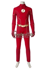 (Without Shoes) The Flash Season 6 Costume Barry Allen Cosplay Costume Jumpsuit Adult Halloween Carnival Outfit Custom Made