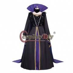 Cosplaydiy Snow White Evil Queen Cosplay Costume Dress Cloak Maleficent Evil Queen Cape Dress Cosplay Costume Custom Made
